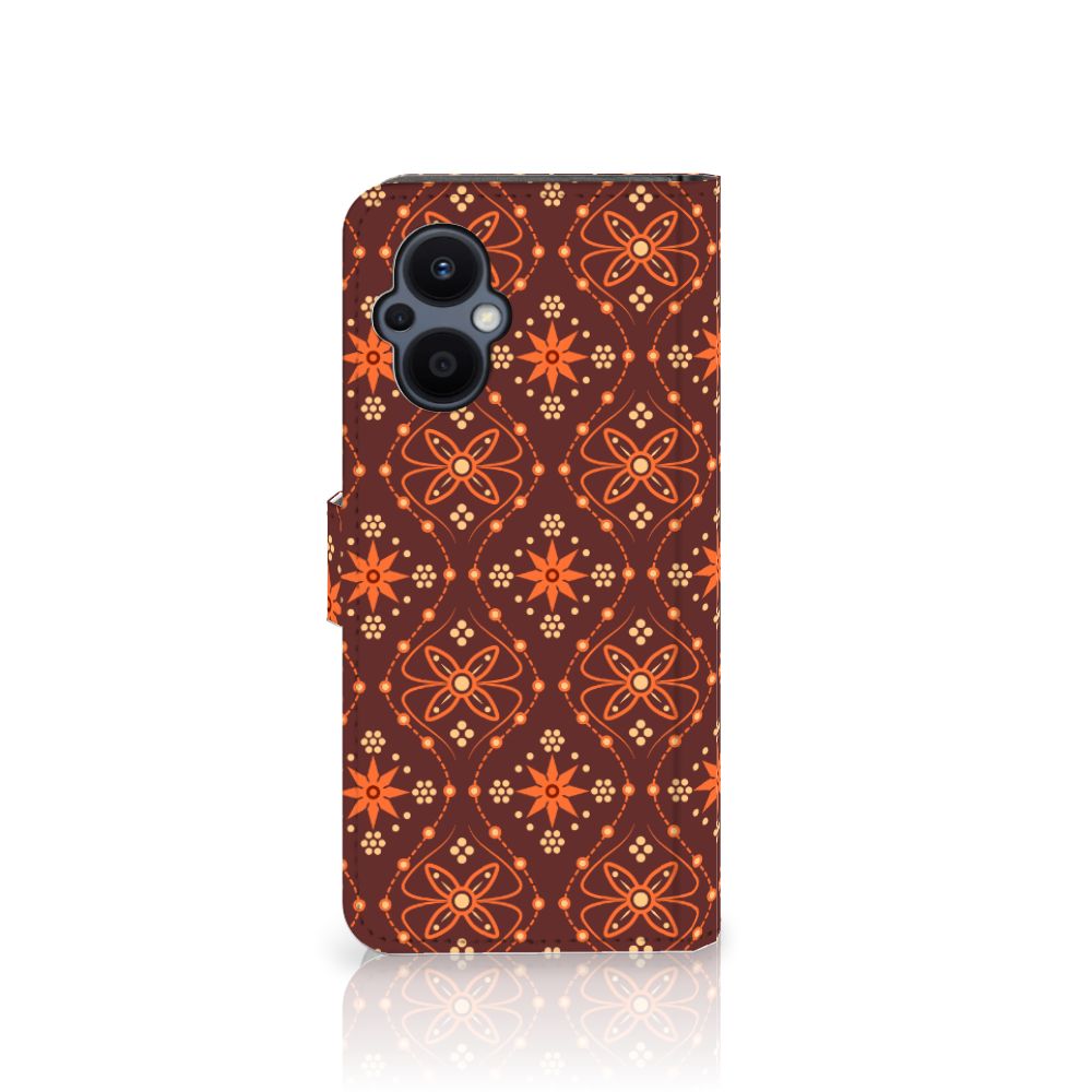 OPPO Reno 8 Lite | OnePlus Nord N20 Telefoon Hoesje Batik Brown