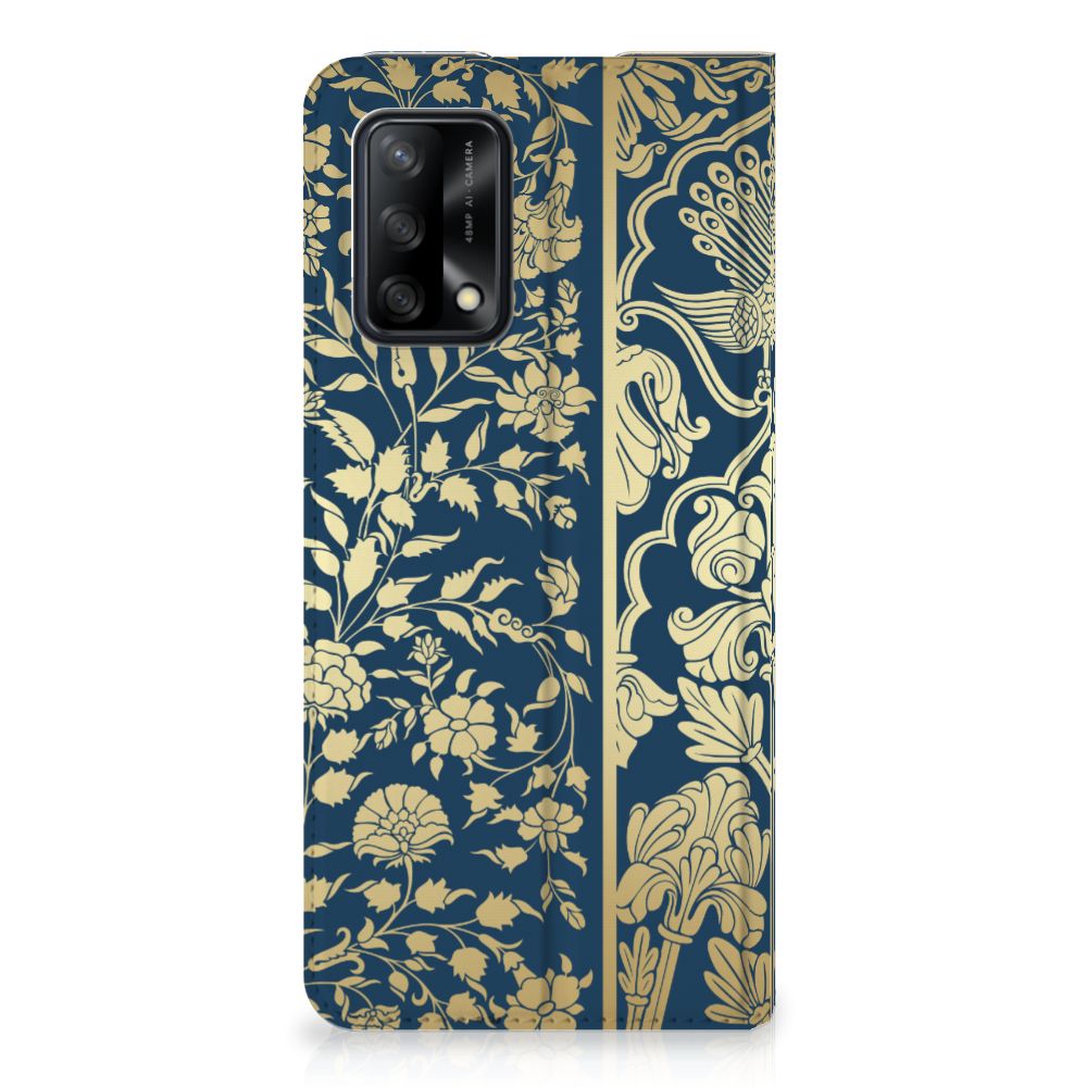 OPPO A74 4G Smart Cover Beige Flowers - B2C Telecom