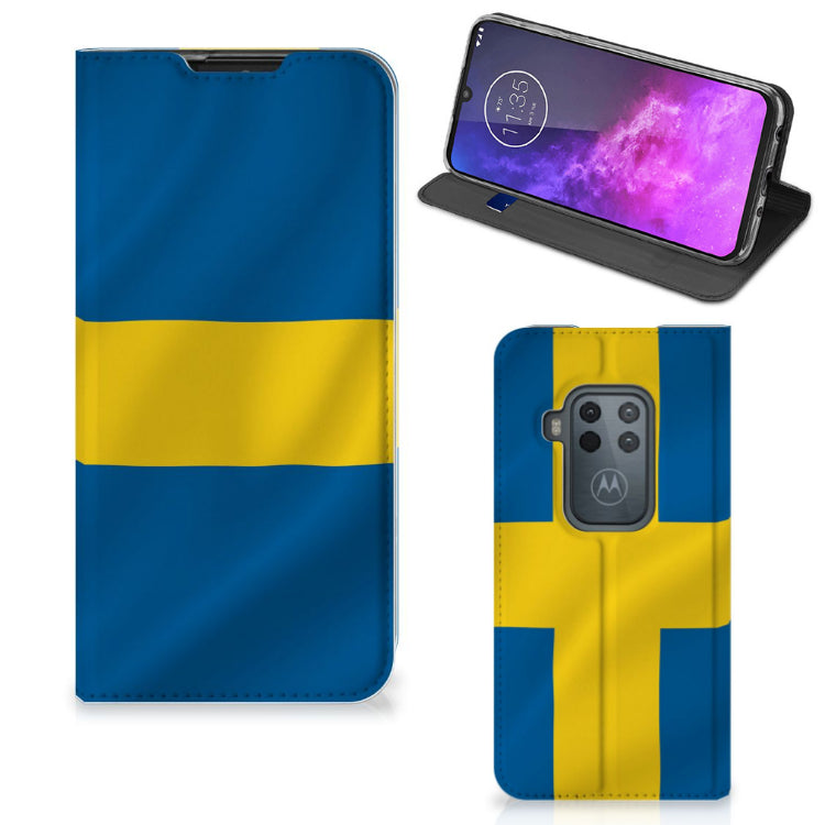 Motorola One Zoom Standcase Zweden