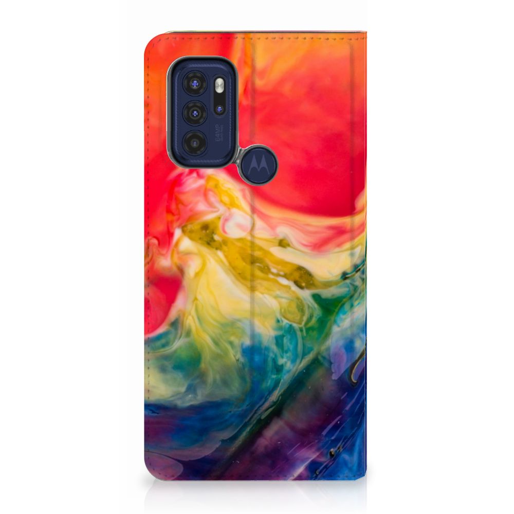 Bookcase Motorola Moto G60s Watercolor Dark - B2C Telecom