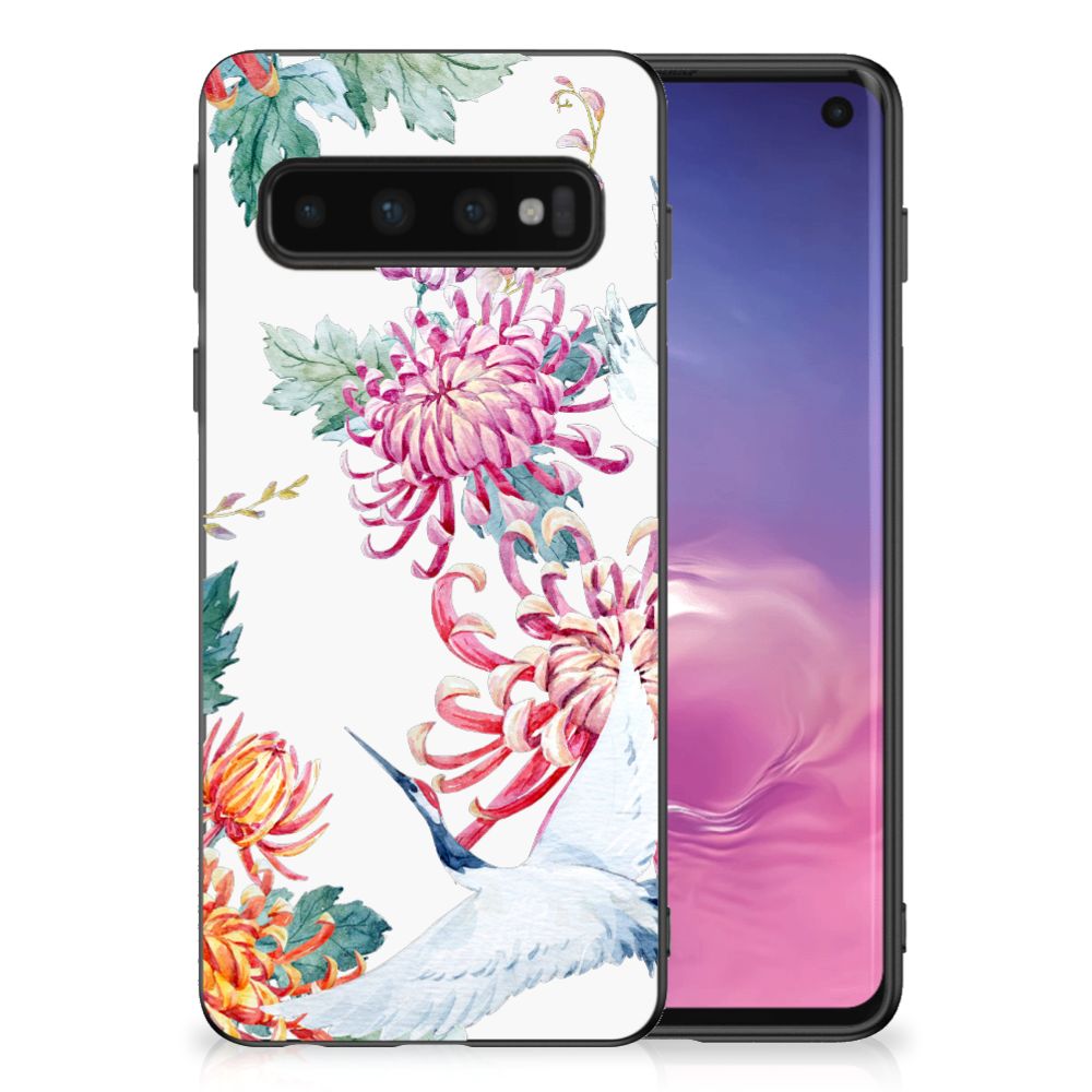 Samsung Galaxy S10 Back Cover Bird Flowers B2C Telecom