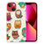 Apple iPhone 13 TPU Hoesje Vrolijke Uilen