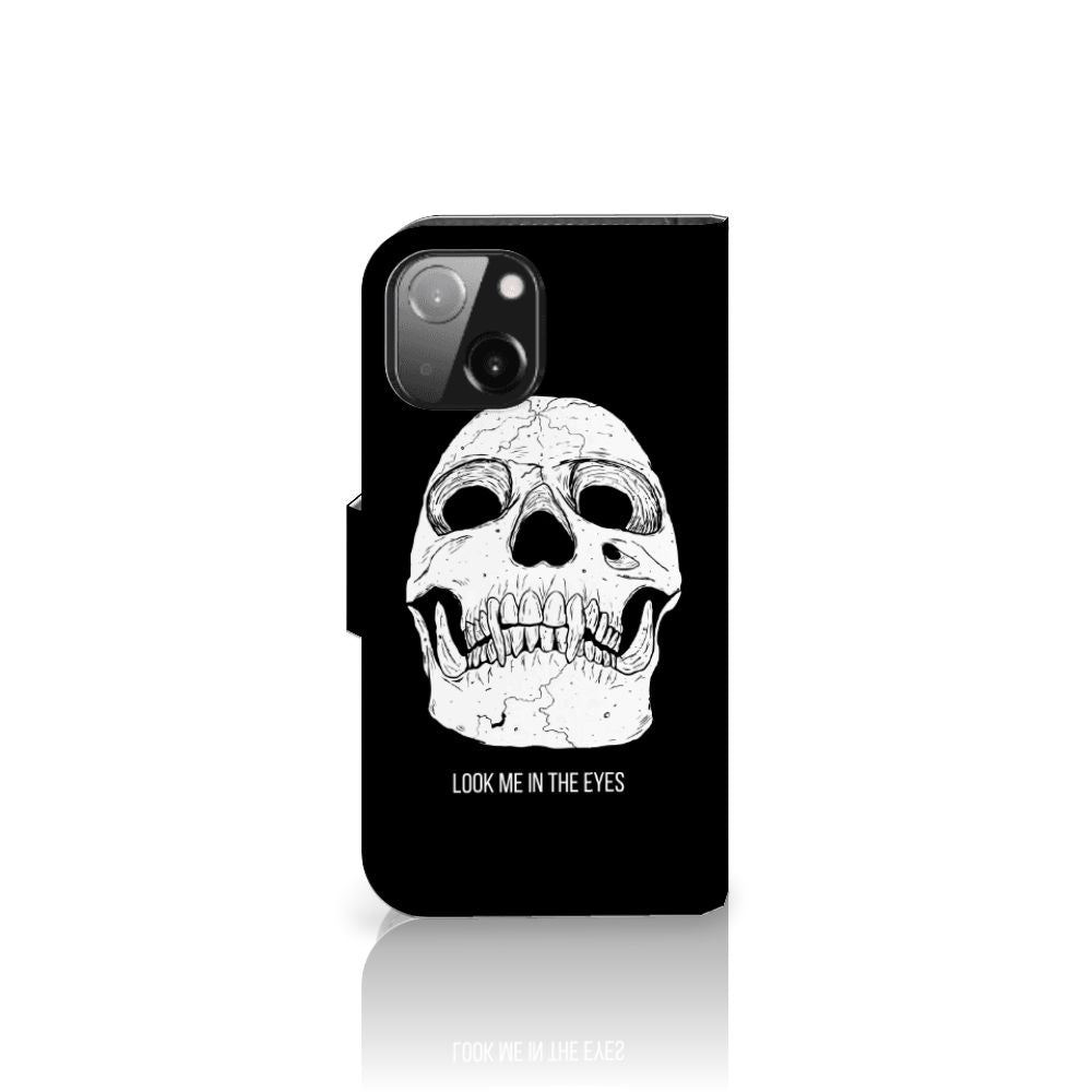 Telefoonhoesje met Naam iPhone 13 Mini Skull Eyes