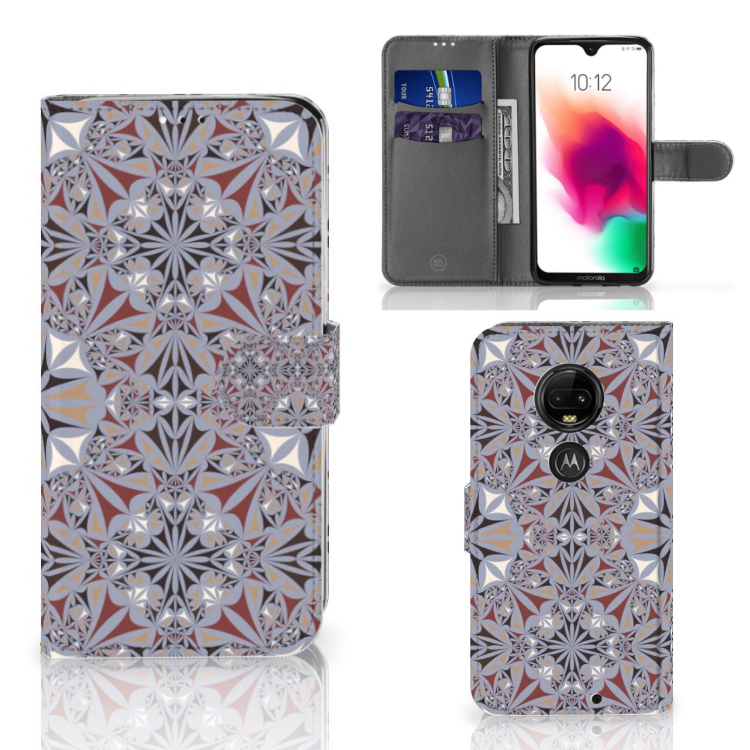 Motorola Moto G7 | G7 Plus Bookcase Flower Tiles