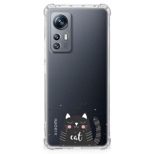 Xiaomi 12 | 12x Stevig Bumper Hoesje Cat Good Day