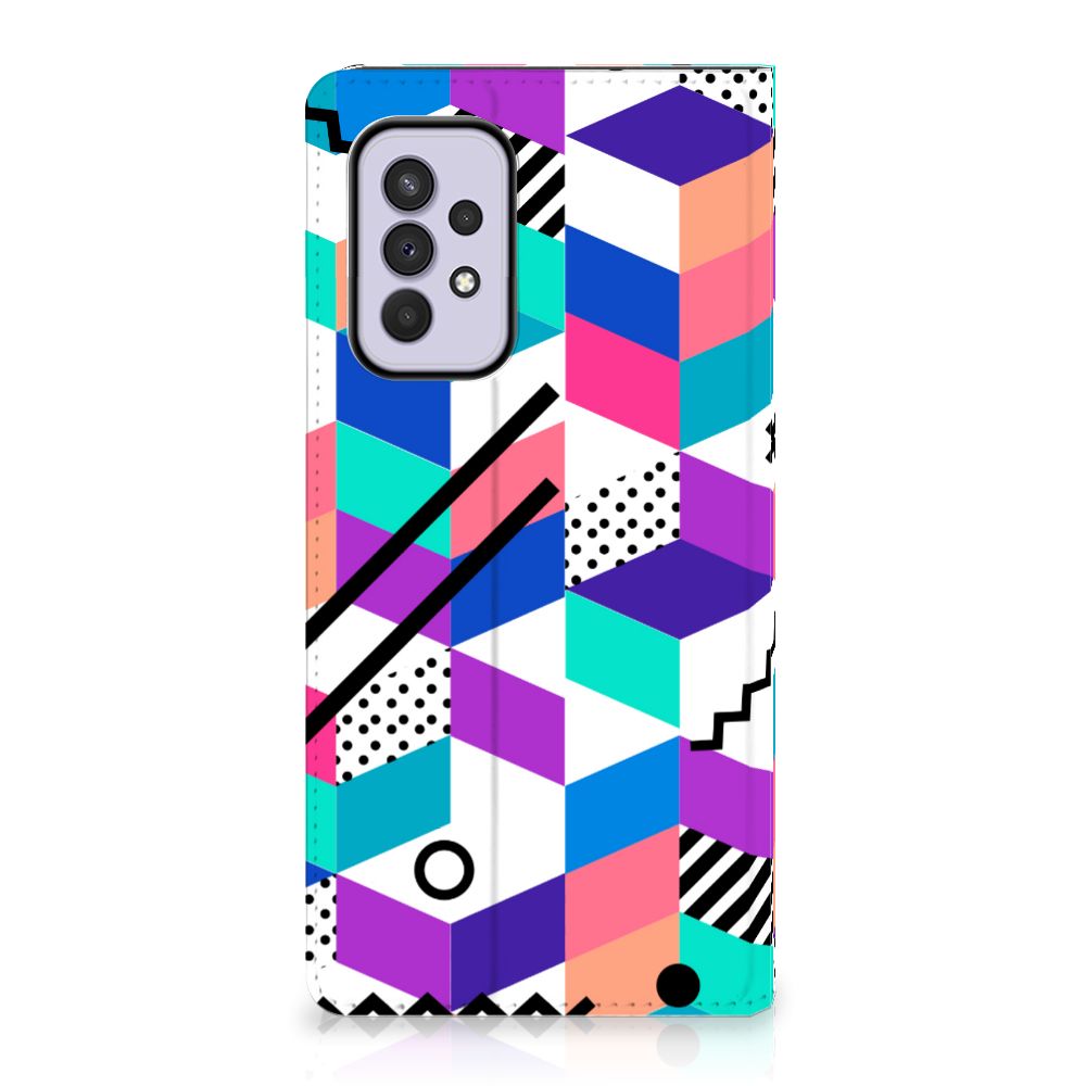 Samsung Galaxy A33 5G Stand Case Blokken Kleurrijk - B2C Telecom
