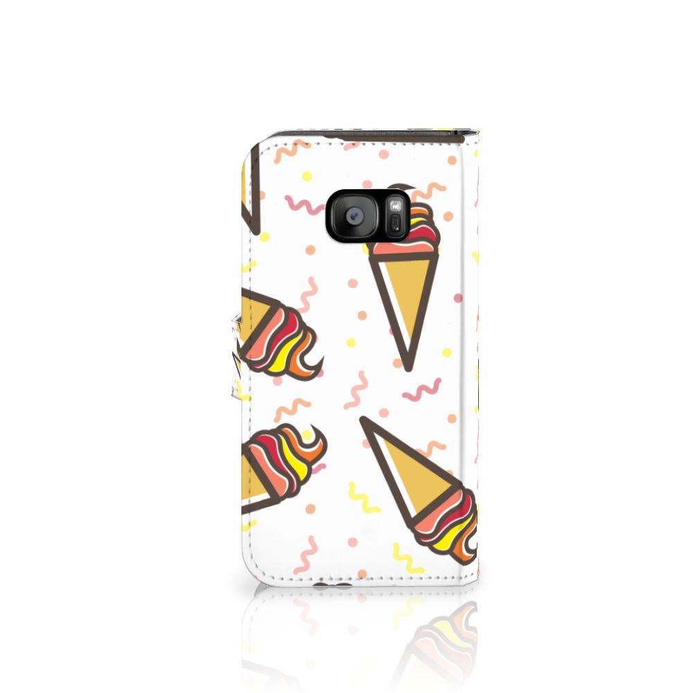 Samsung Galaxy S7 Edge Book Cover Icecream