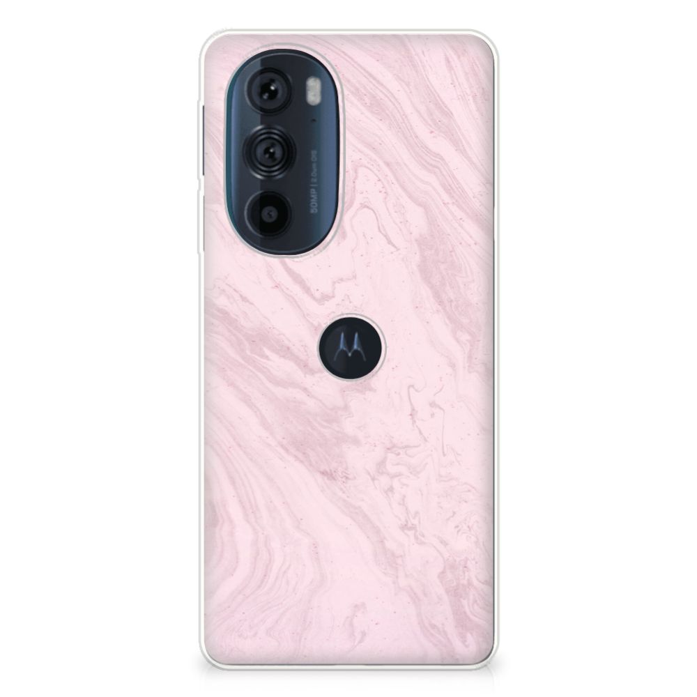 Motorola Edge 30 Pro TPU Siliconen Hoesje Marble Pink B2C Telecom