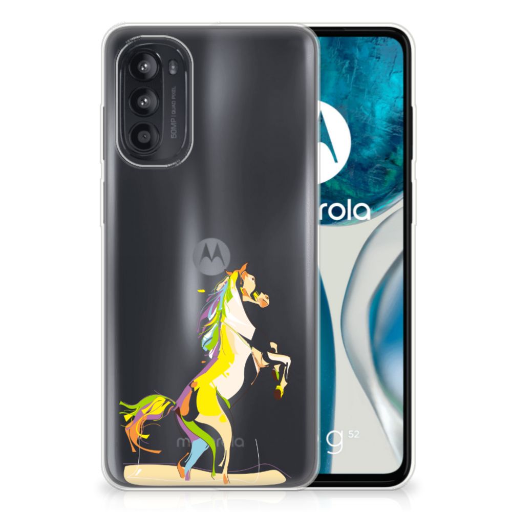 Motorola Moto G52/G82 Telefoonhoesje met Naam Horse Color B2C Telecom