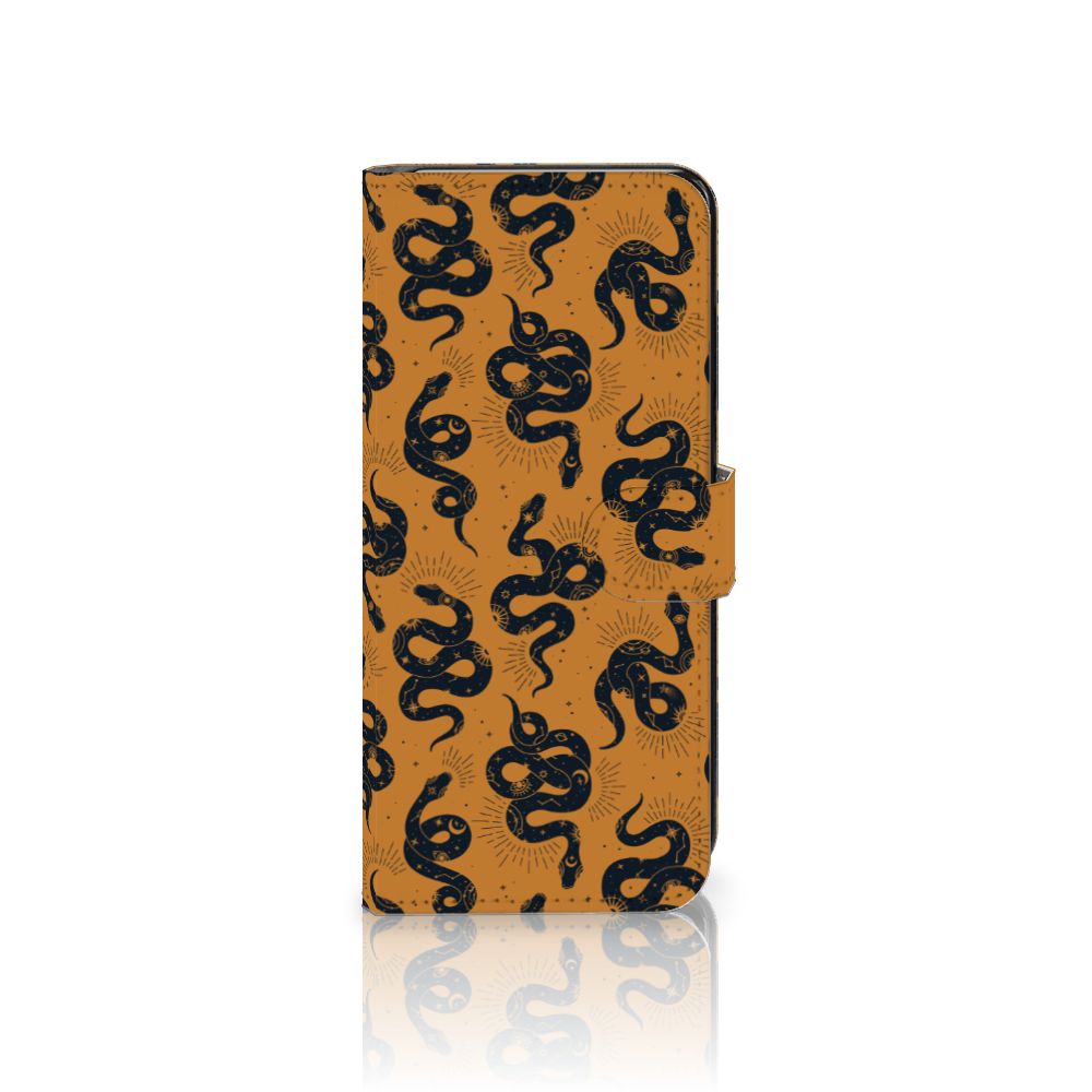 Telefoonhoesje met Pasjes voor Motorola Moto G72 Snakes