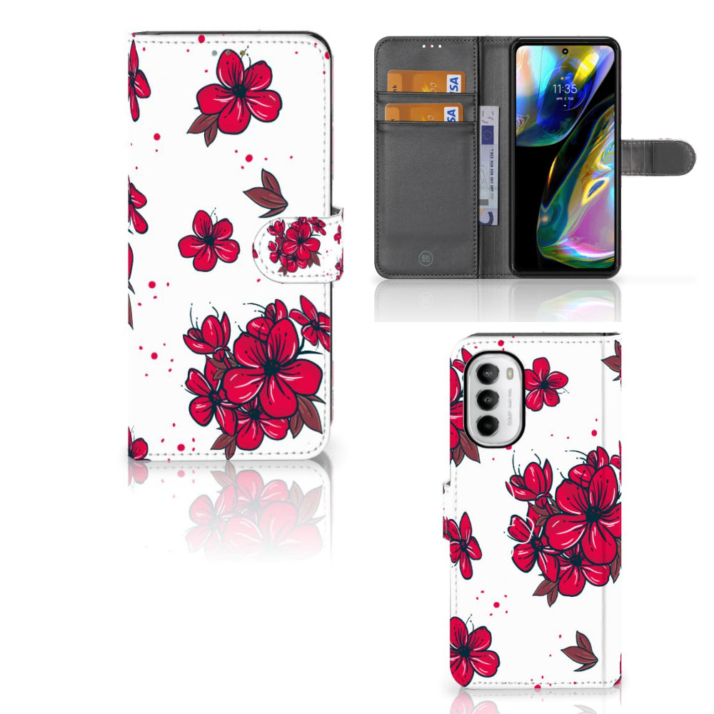 Motorola Moto G52 | Moto G82 Hoesje Blossom Red