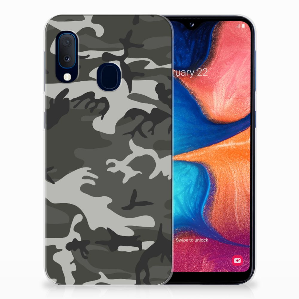 Samsung Galaxy A20e TPU bumper Army Light