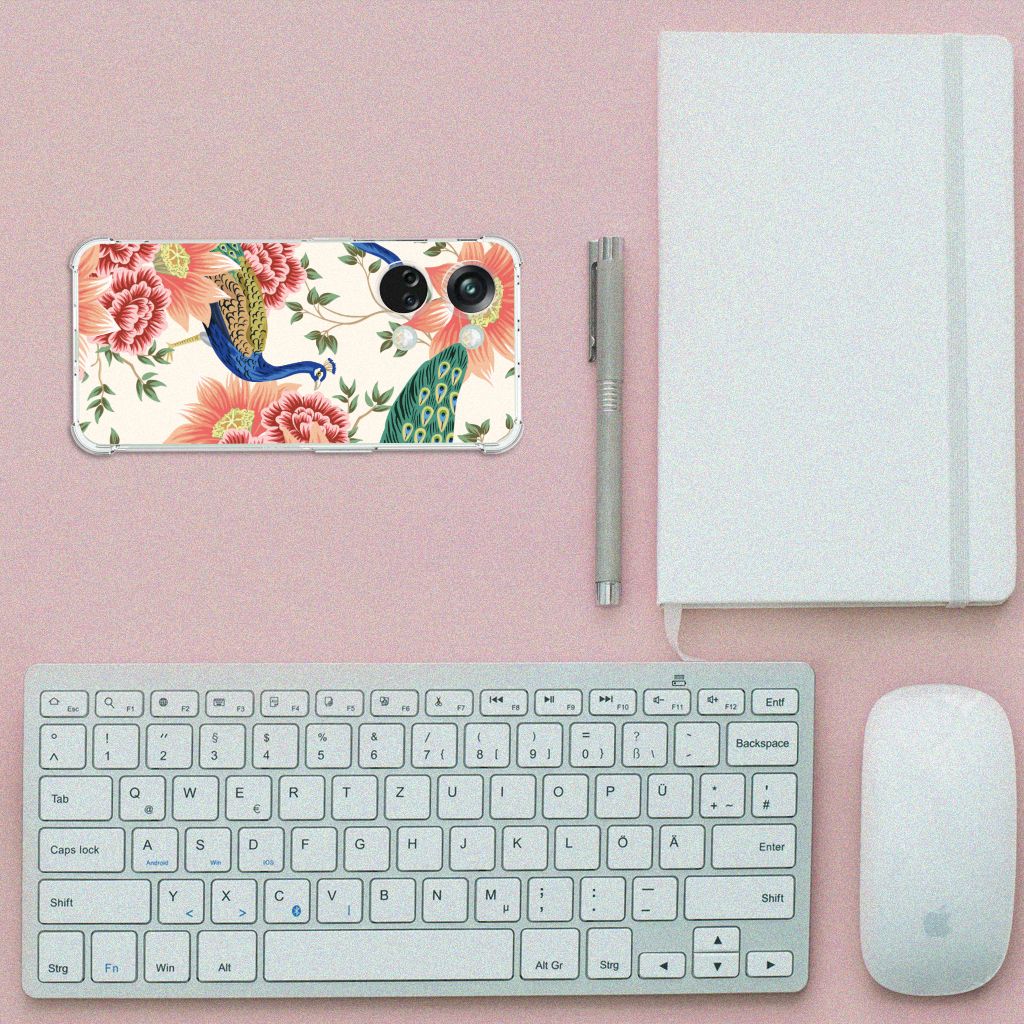Case Anti-shock voor OnePlus Nord 3 Pink Peacock B2C Telecom