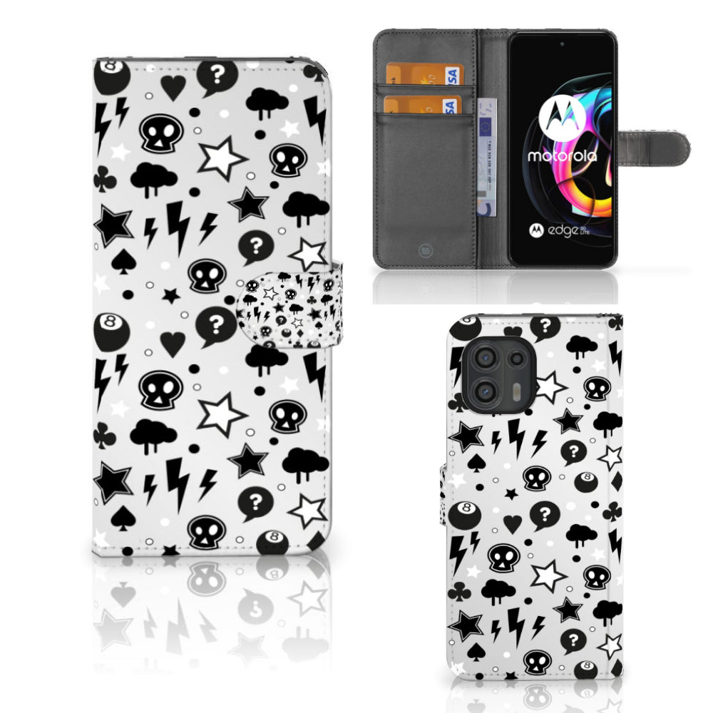 Telefoonhoesje met Naam Motorola Edge 20 Lite Silver Punk