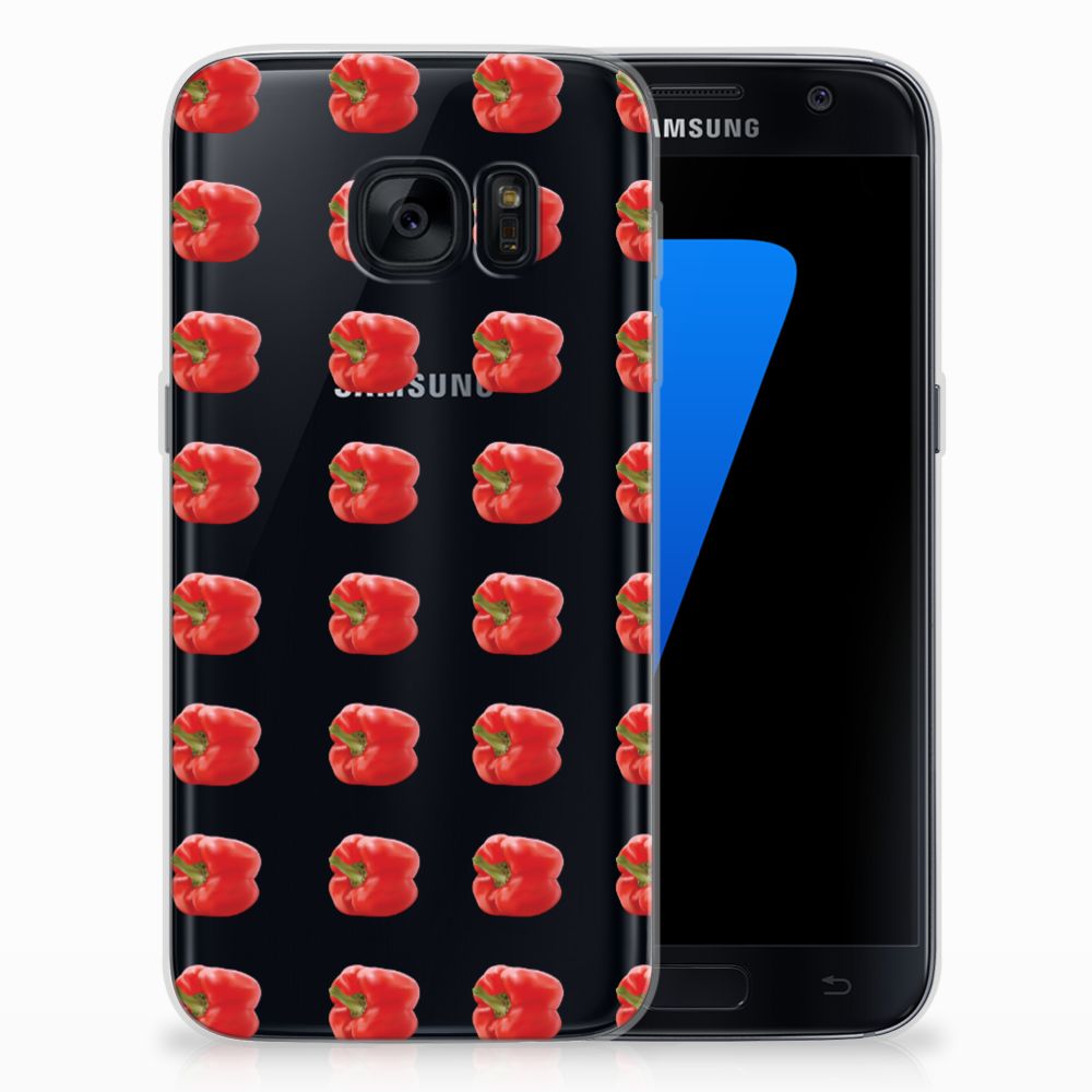 Samsung Galaxy S7 Siliconen Case Paprika Red