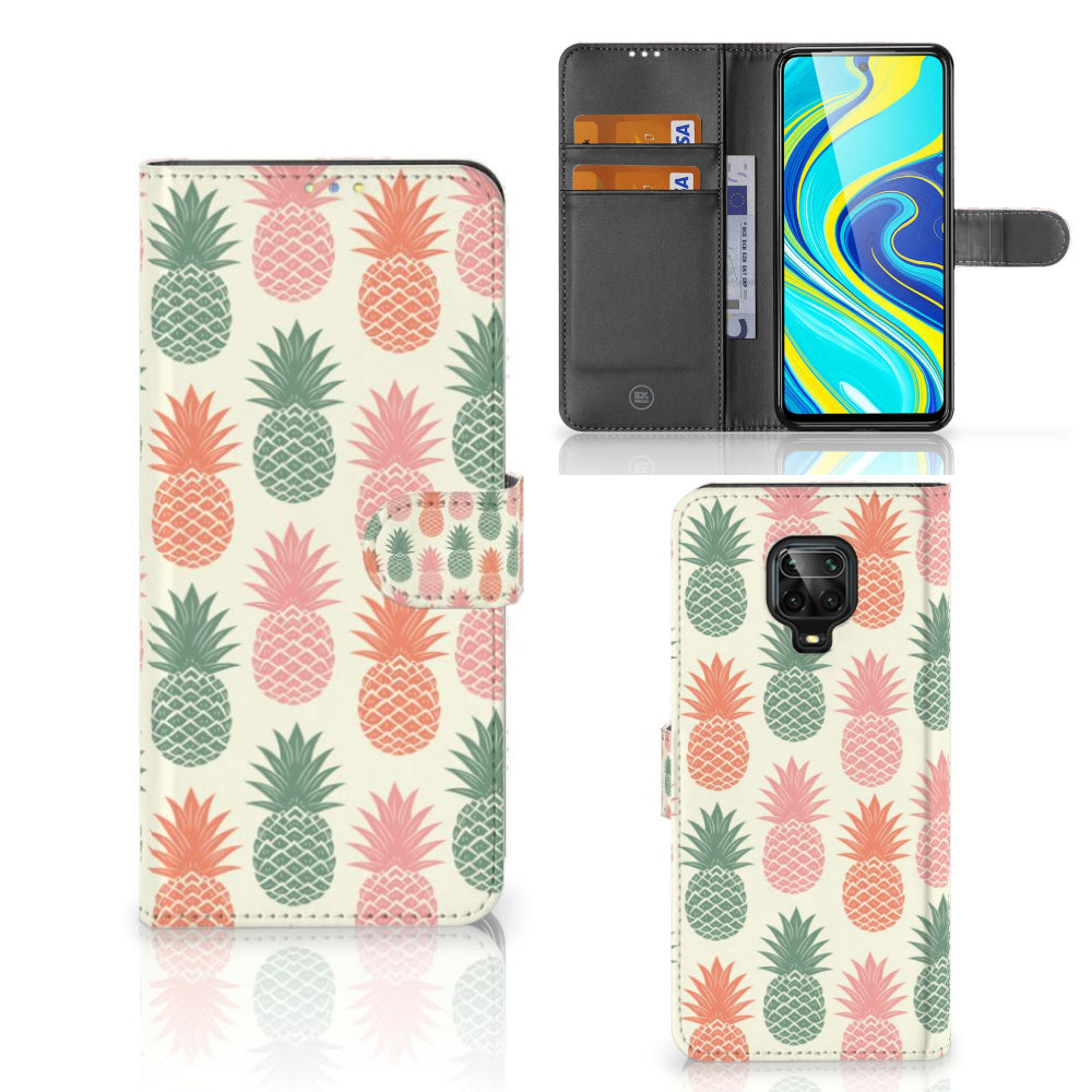 Xiaomi Redmi Note 9 Pro | Note 9S Book Cover Ananas