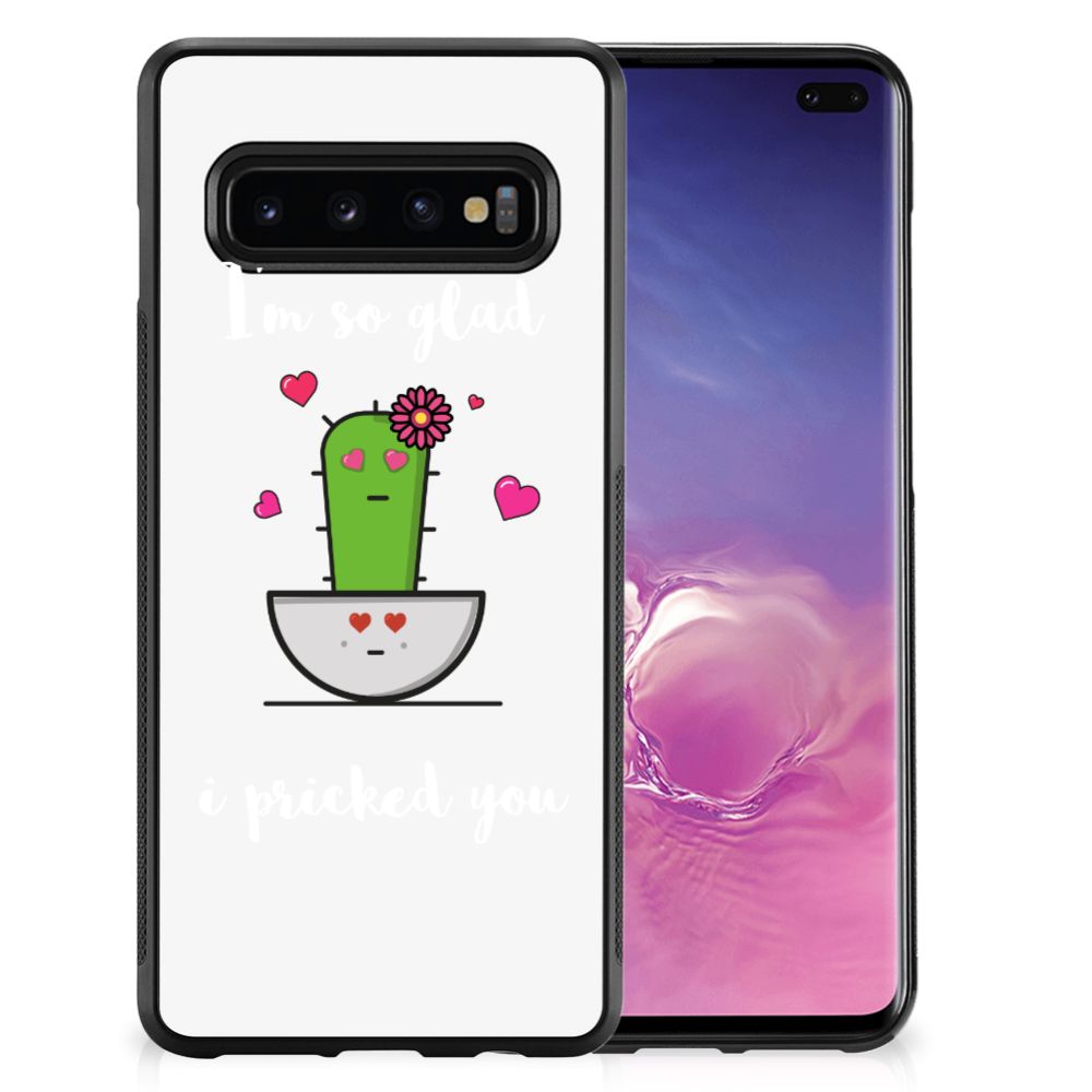 Samsung Galaxy S10+ Bumper Hoesje Cactus Glad