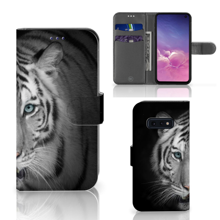Samsung Galaxy S10e Telefoonhoesje met Pasjes Tijger