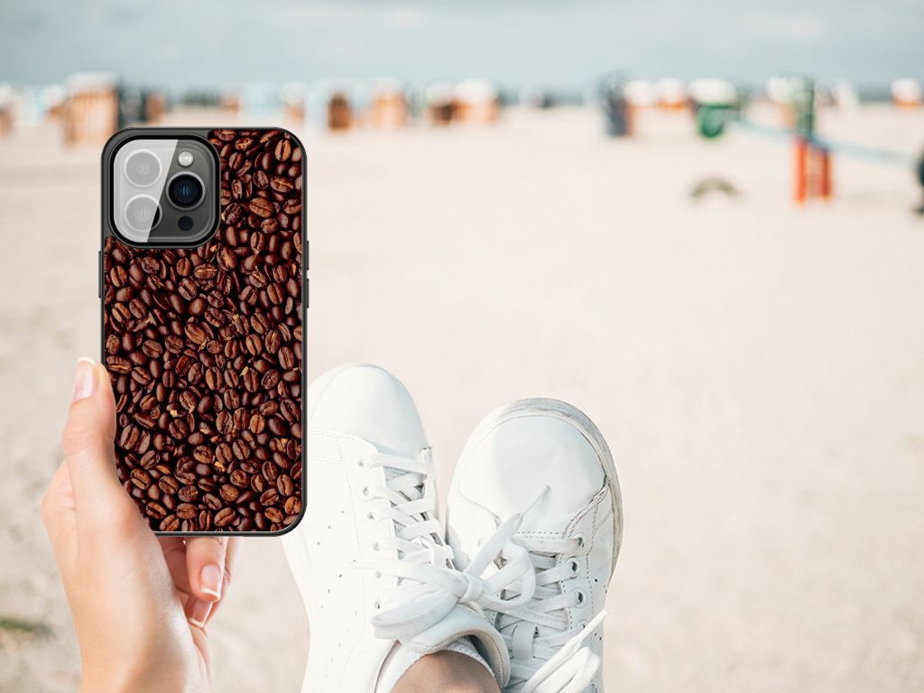 iPhone 13 Pro Max Back Cover Hoesje Koffiebonen B2C Telecom