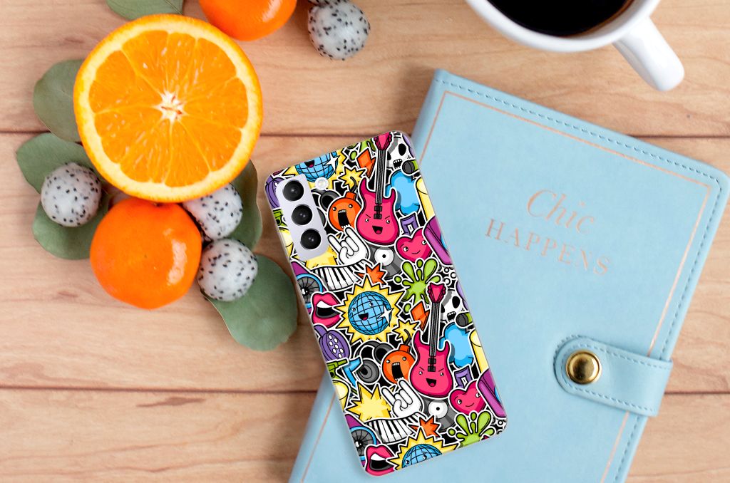 Samsung Galaxy S21 Plus Silicone Back Cover Punk Rock B2C Telecom