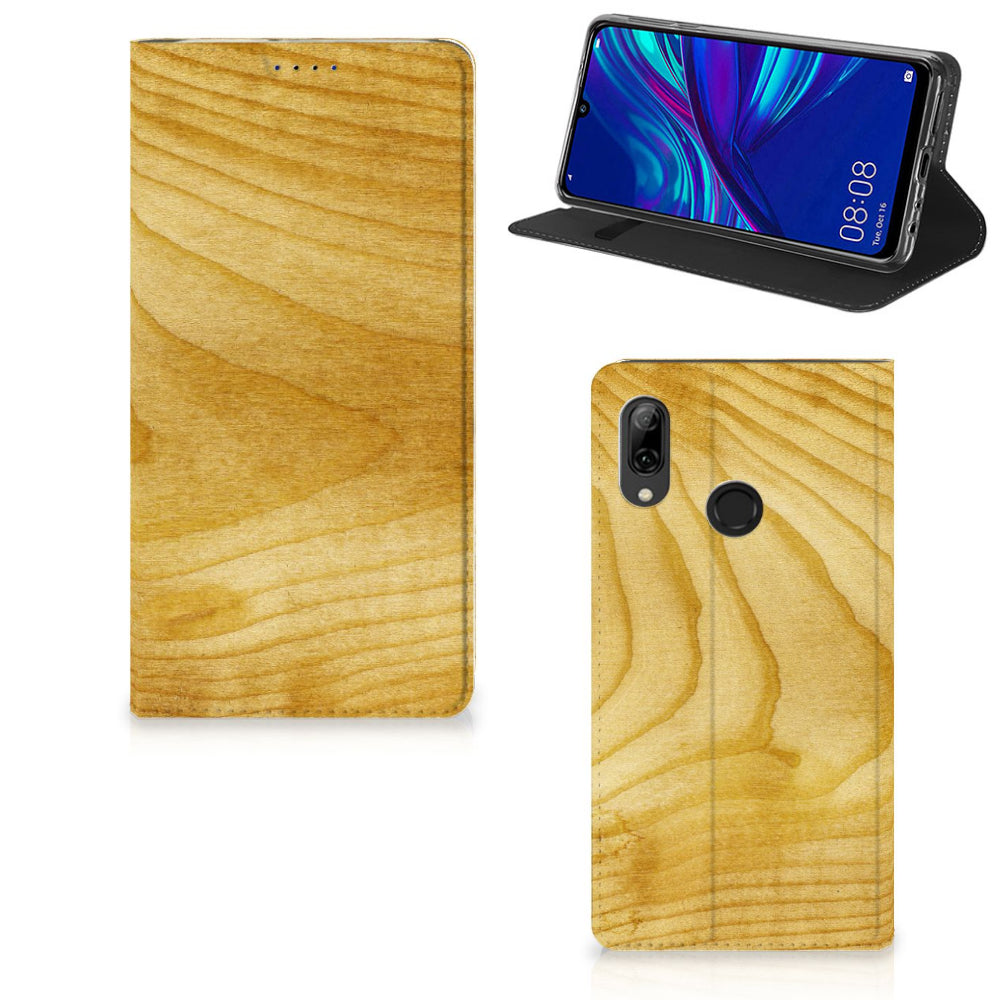 Huawei P Smart (2019) Book Wallet Case Licht Hout