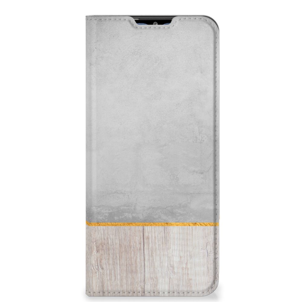 Samsung Galaxy M02s | A02s Book Wallet Case Wood Concrete - B2C Telecom