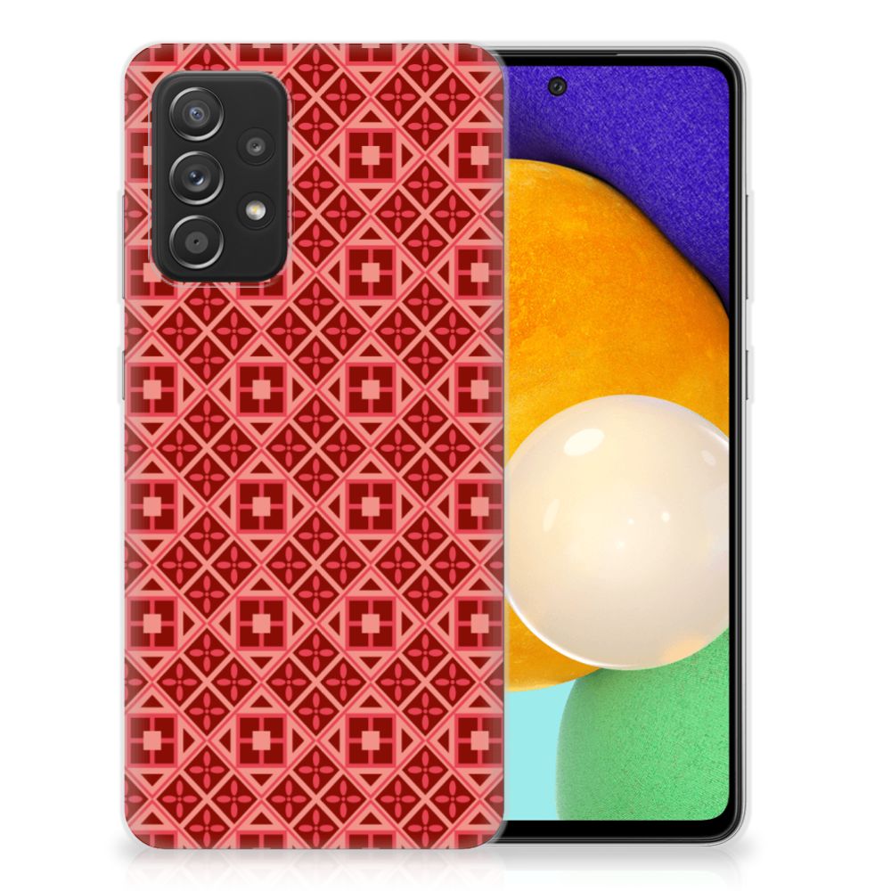 Samsung Galaxy A52 (5G/4G) TPU bumper Batik Rood