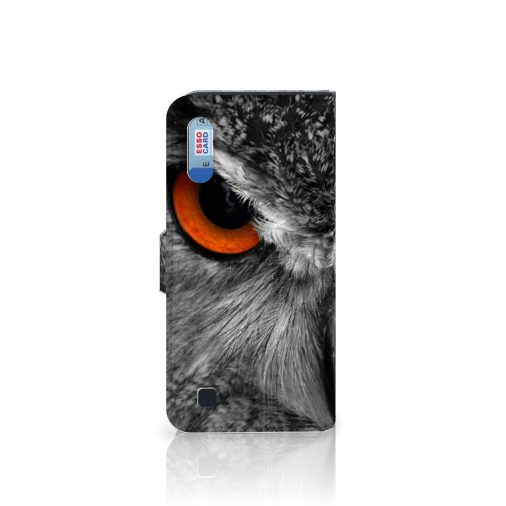 Samsung Galaxy M10 Telefoonhoesje met Pasjes Uil