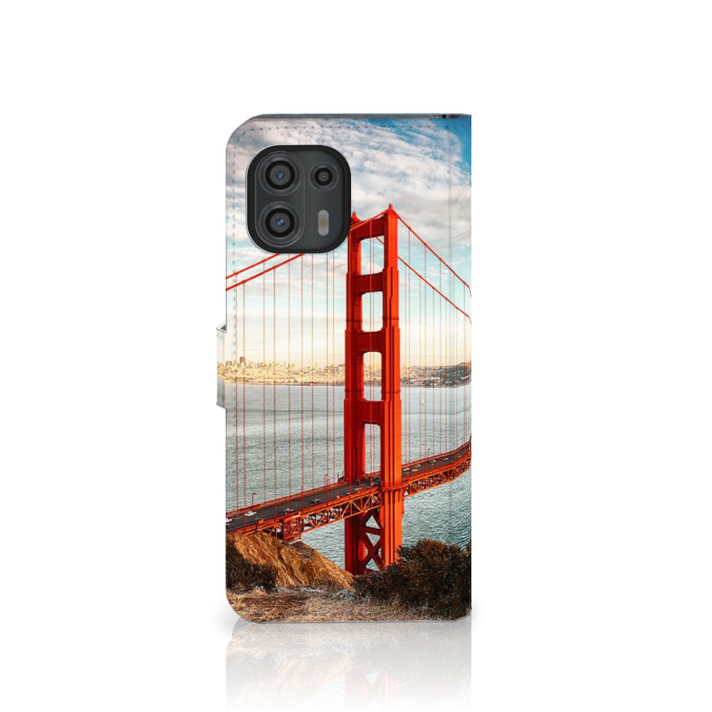 Motorola Edge 20 Lite Flip Cover Golden Gate Bridge