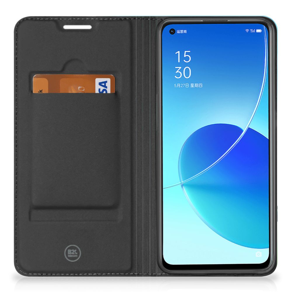 OPPO Reno6 5G Smart Cover Orchidee Blauw - Cadeau voor je Moeder