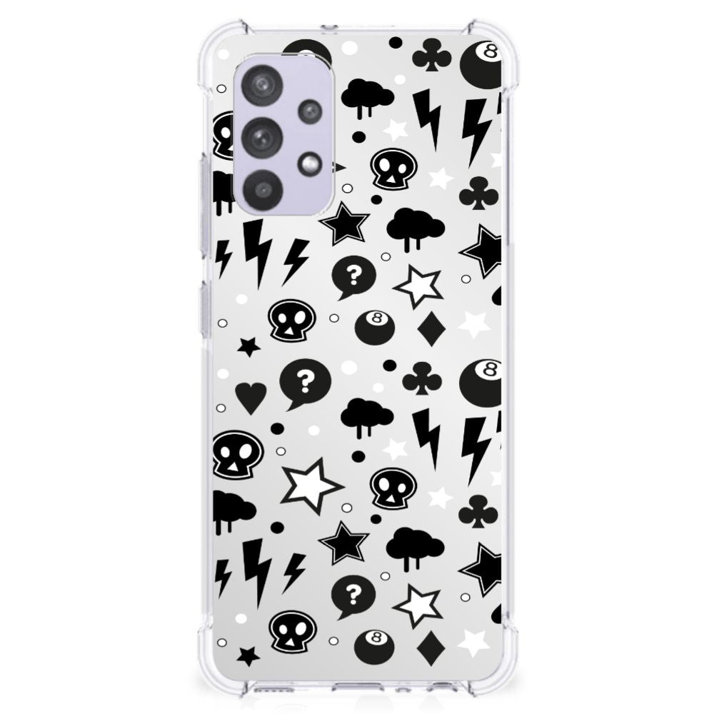 Extreme Case Samsung Galaxy A32 4G | A32 5G Enterprise Editie Silver Punk B2C Telecom