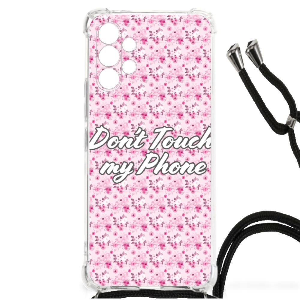 Samsung Galaxy A13 4G Anti Shock Case Flowers Pink DTMP B2C Telecom