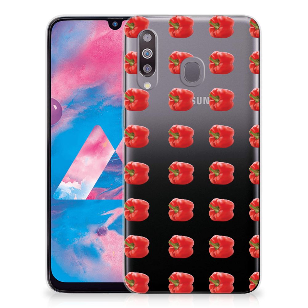 Samsung Galaxy M30 Siliconen Case Paprika Red