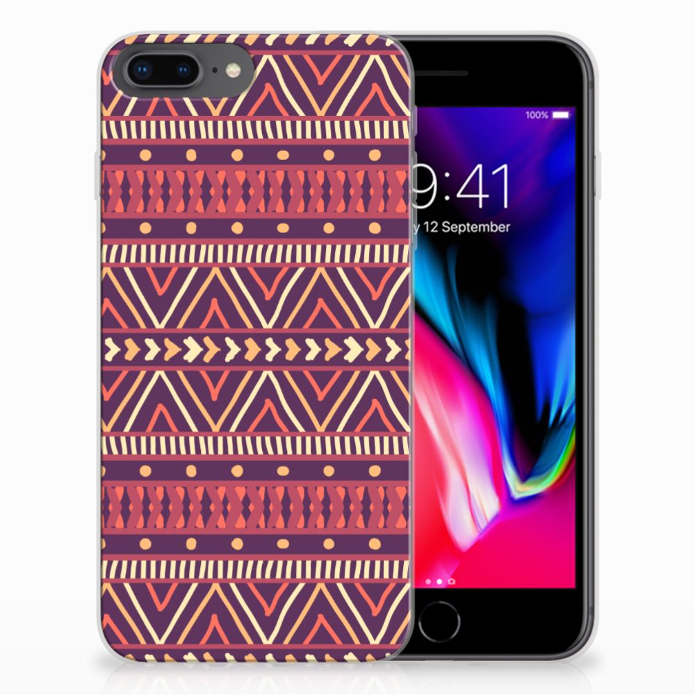 Apple iPhone 7 Plus | 8 Plus TPU bumper Aztec Paars