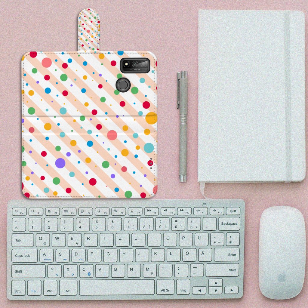 Huawei P Smart 2020 Telefoon Hoesje Dots