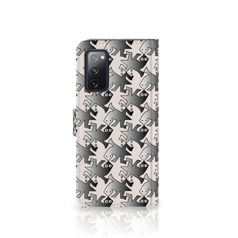 Samsung Galaxy S20 FE Telefoonhoesje met Pasjes Salamander Grey