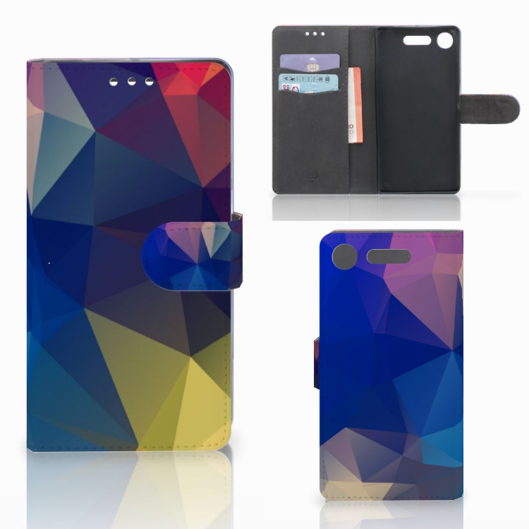 Sony Xperia XZ1 Book Case Polygon Dark