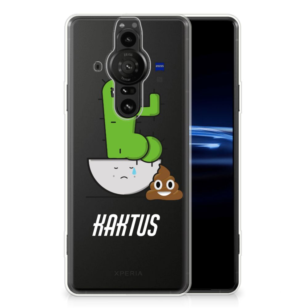 Sony Xperia Pro-I Telefoonhoesje met Naam Cactus Poo B2C Telecom