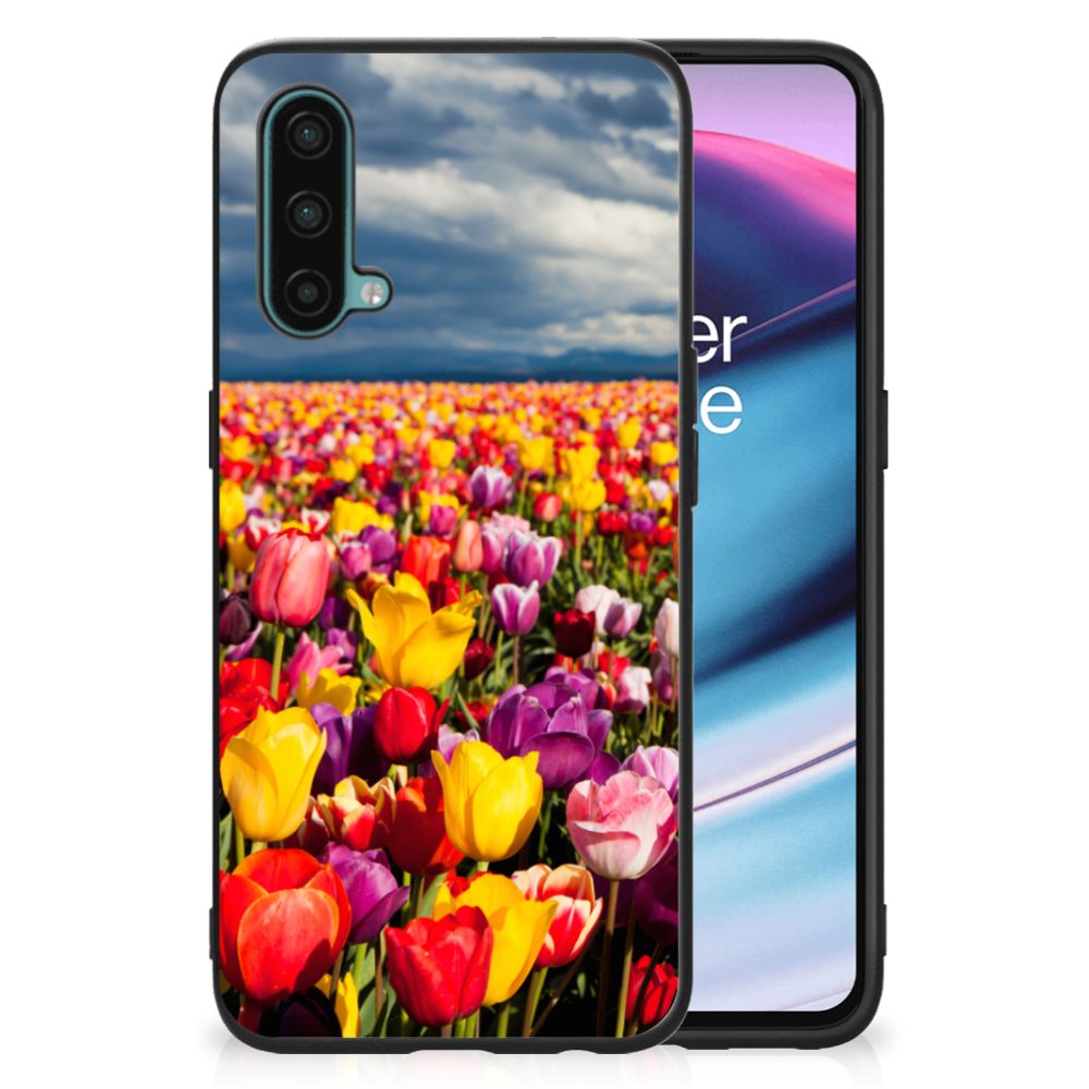 OnePlus Nord CE 5G Bloemen Hoesje Tulpen