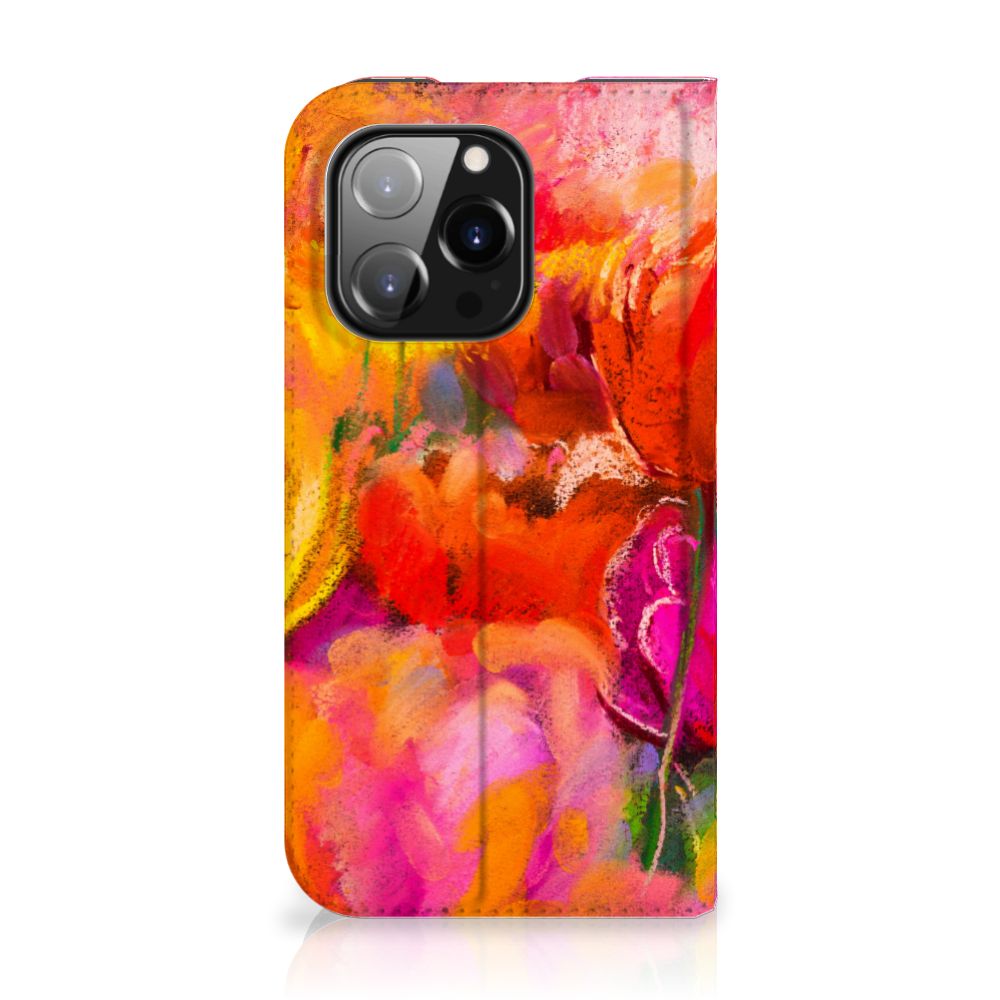 Bookcase iPhone 14 Pro Tulips
