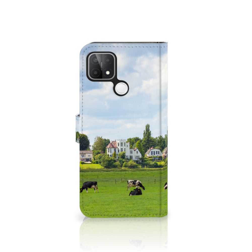 OPPO A15 Telefoonhoesje met Pasjes Koeien