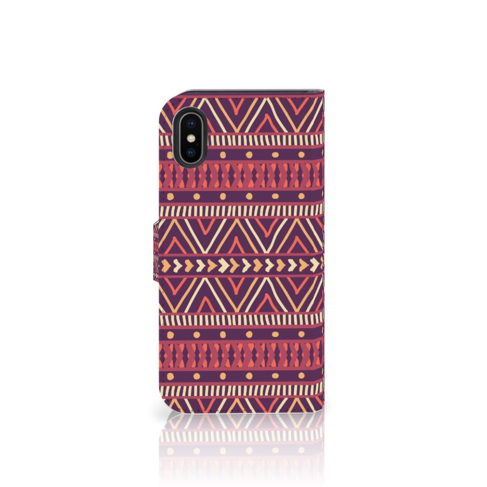 Apple iPhone X | Xs Telefoon Hoesje Aztec Paars