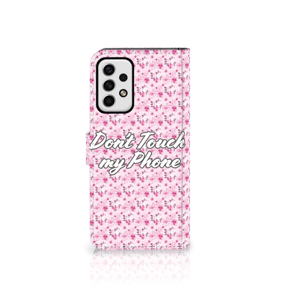 Samsung Galaxy A23 Portemonnee Hoesje Flowers Pink DTMP
