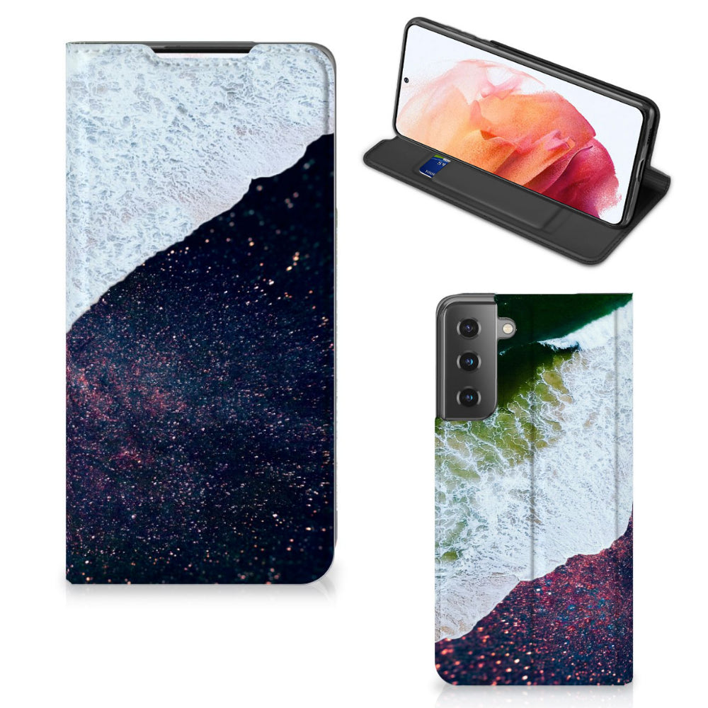 Samsung Galaxy S21 Stand Case Sea in Space