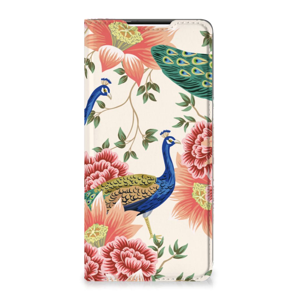Hoesje maken voor Samsung Galaxy S21 Plus Pink Peacock - B2C Telecom