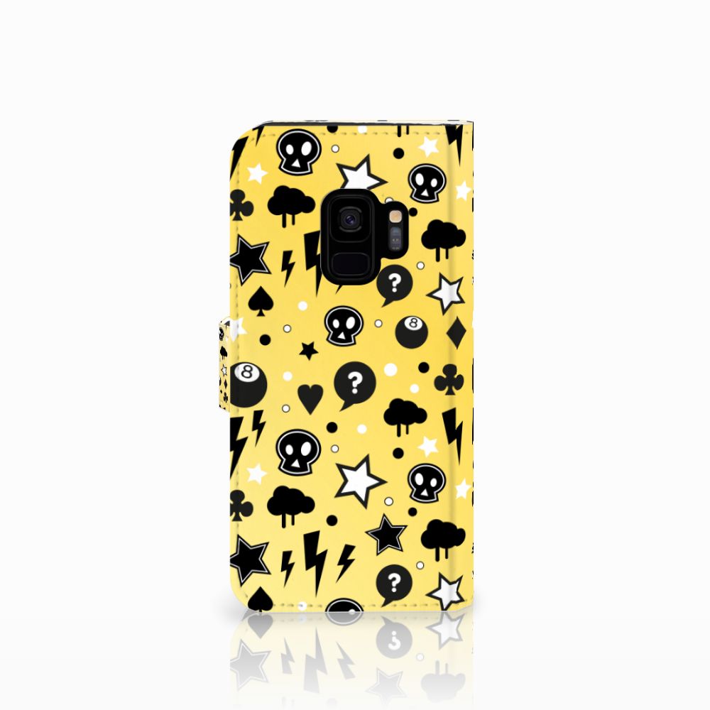 Telefoonhoesje met Naam Samsung Galaxy S9 Punk Geel