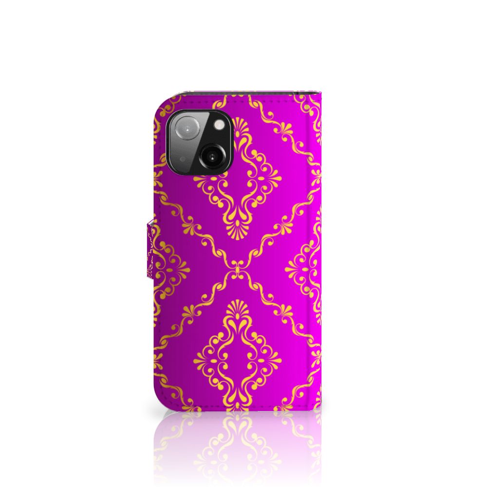 Wallet Case Apple iPhone 13 Barok Roze