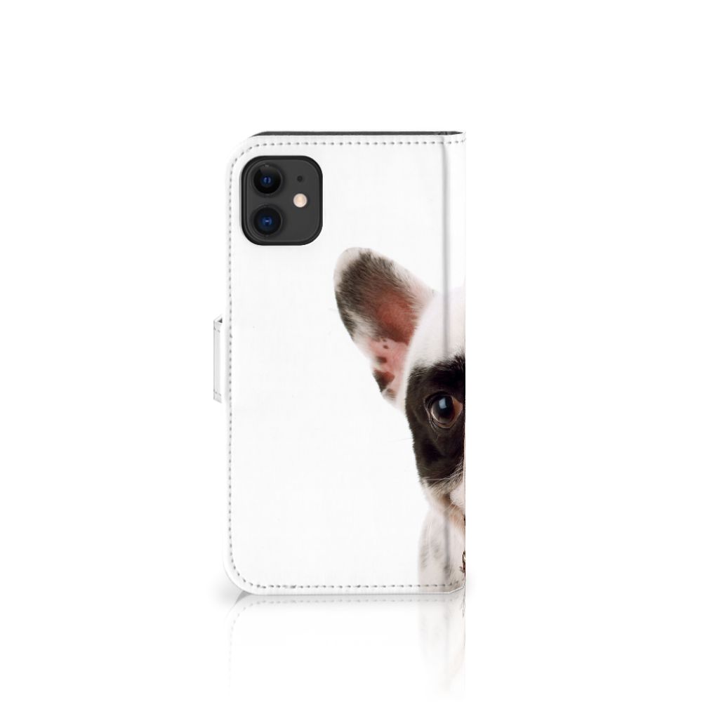 Apple iPhone 11 Telefoonhoesje met Pasjes Franse Bulldog