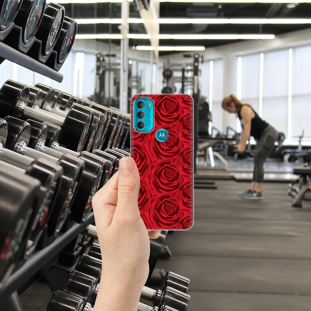 Motorola Moto G71 5G TPU Case Red Roses