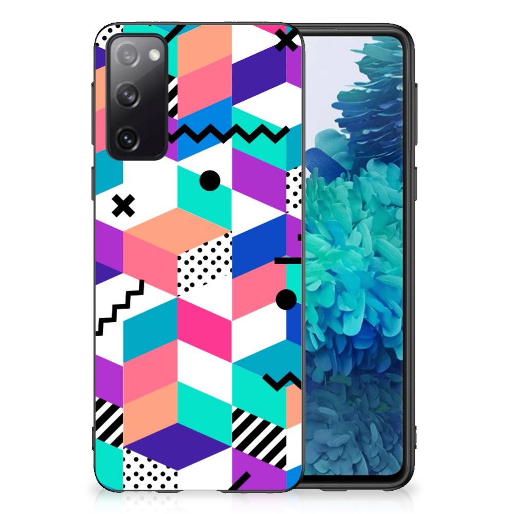 Samsung Galaxy S20 Grip Case Blokken Kleurrijk